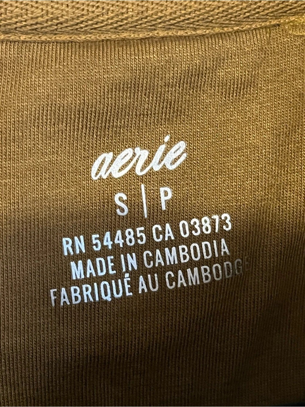 Aerie Sherpa Fleece Olive Brown Quarter-Zip Pullover Oversized Small - Picture 6 of 6